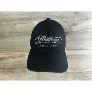 Mathews Archery Classic Hat Cap Snapback Trucker Hat Mesh Back Adjustable Black